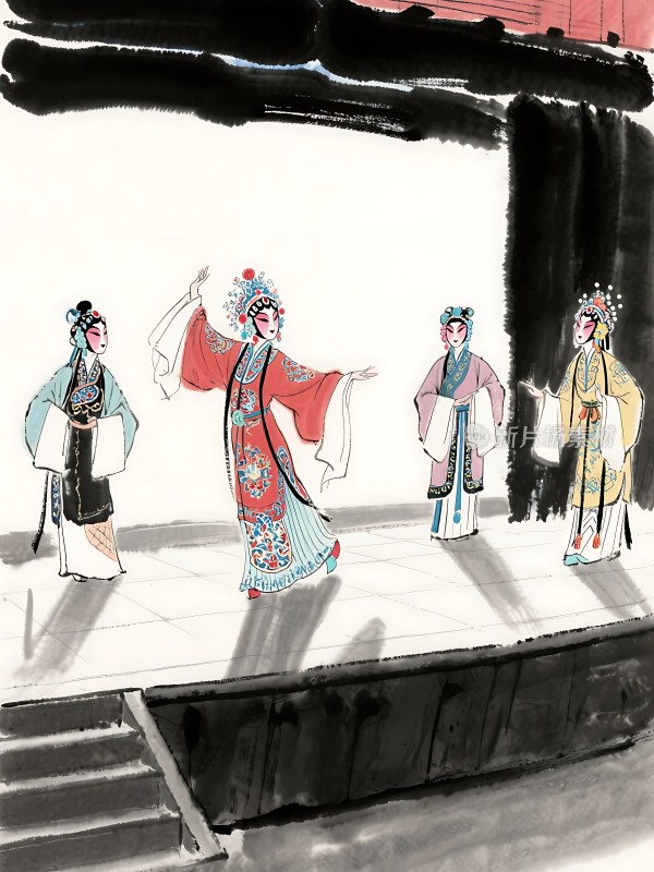 京剧舞台上的华丽舞者