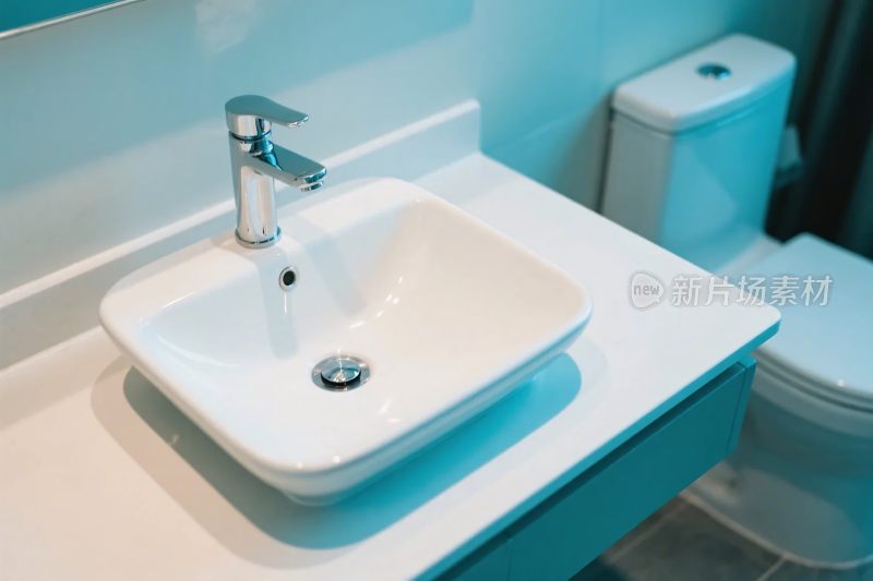 卫生间洗手盆与马桶场景