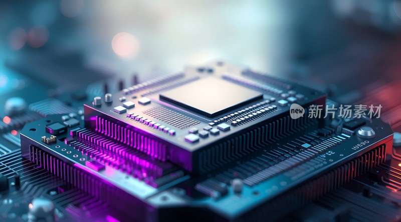新片场素材芯片科技感