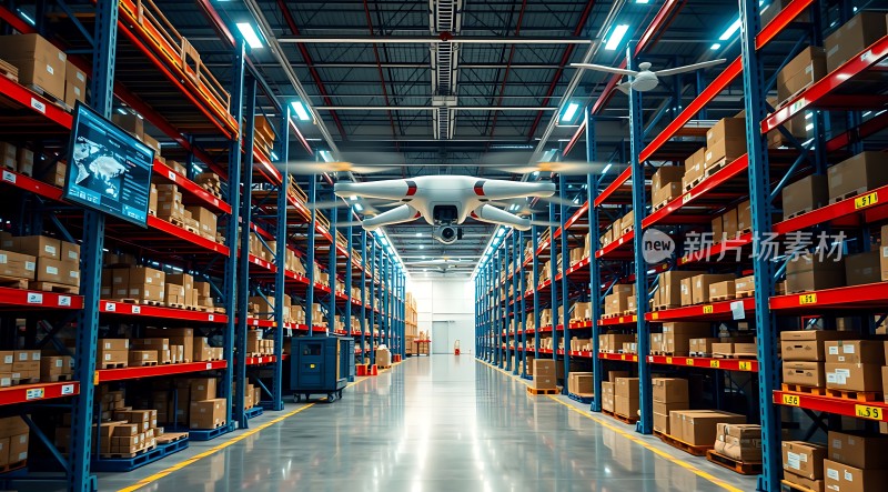 智能仓储物流中心无人机高效作业