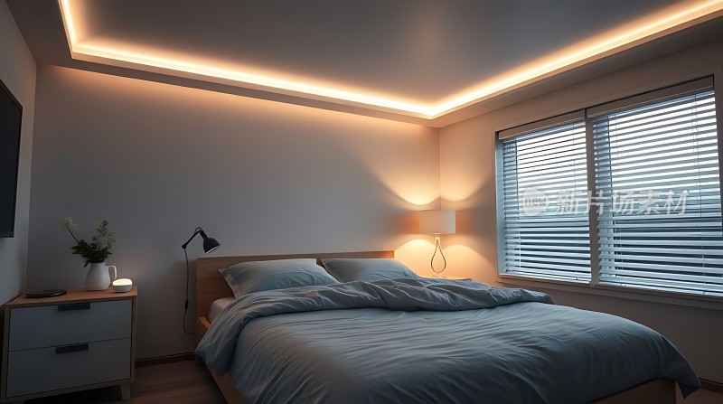 温馨卧室现代简约风格舒适宁静