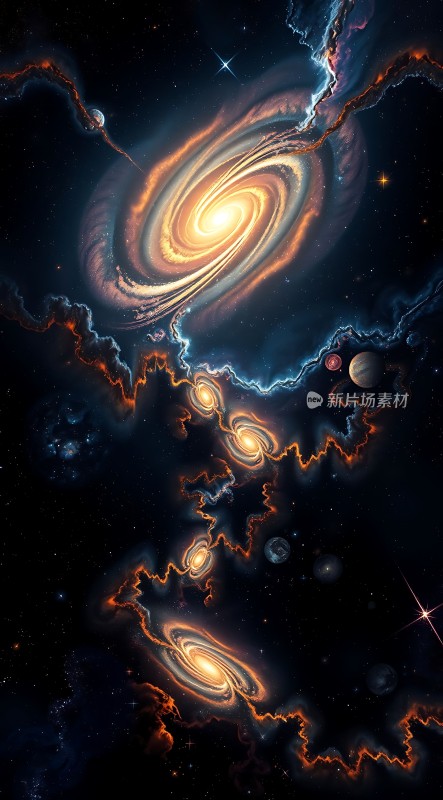 宇宙螺旋星系之美