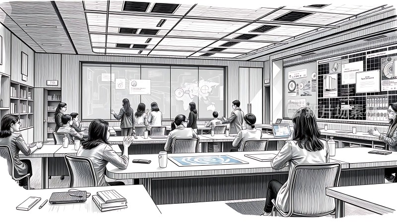 会议室里的头脑风暴会议