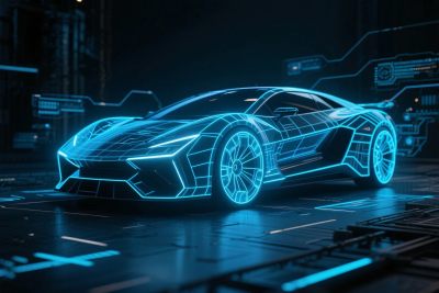霓虹科技未来跑车