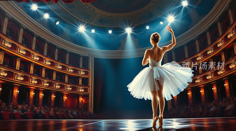 舞台上的芭蕾舞者