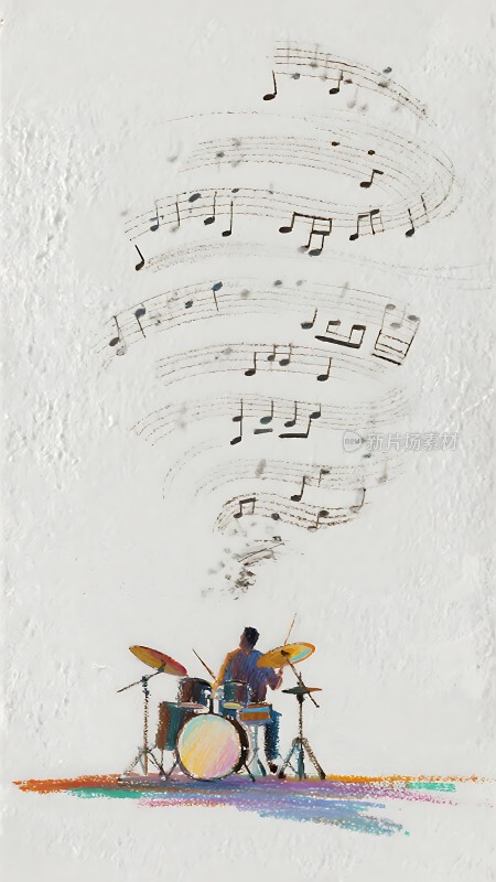 鼓手与音符共舞