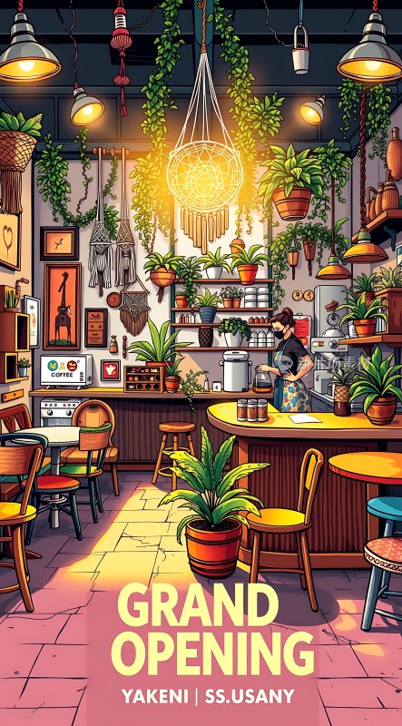 植物咖啡店盛大开业