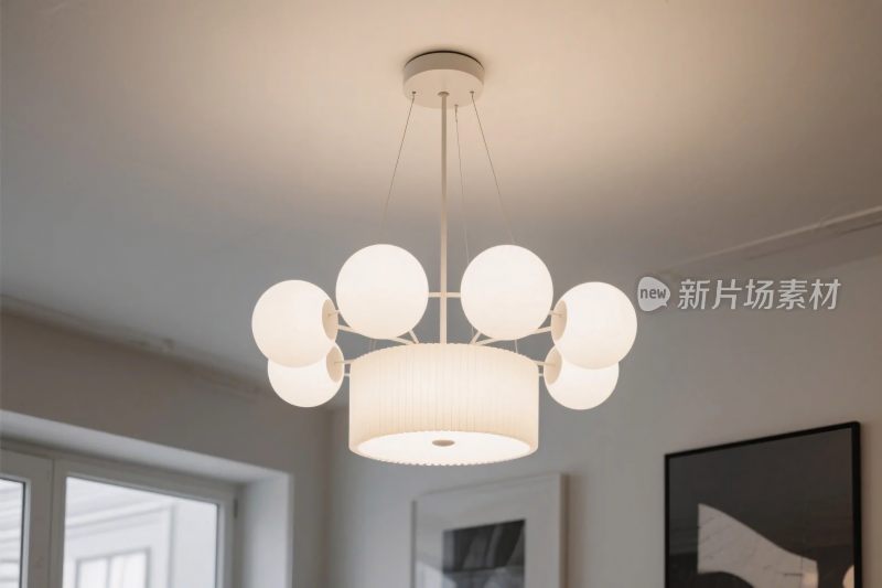 现代室内吊灯场景