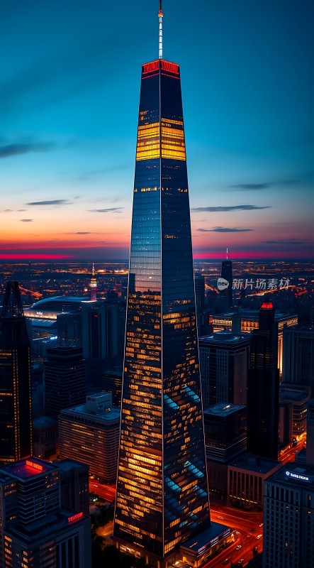 上海中心大厦夜景