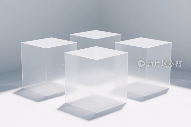 透明立方体效果图