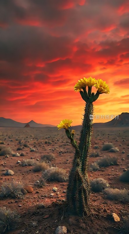 沙漠中的坚韧生命