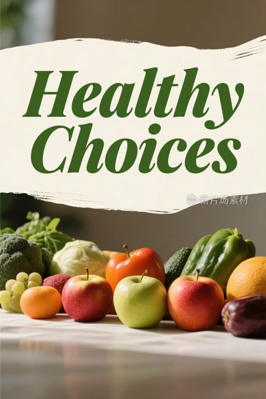 健康选择标语图