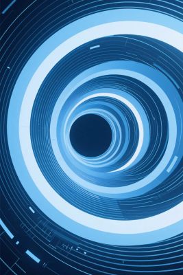 环形科技旋涡插画 环形科技旋涡插画