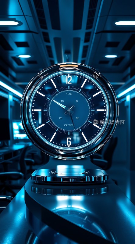未来科技感时钟