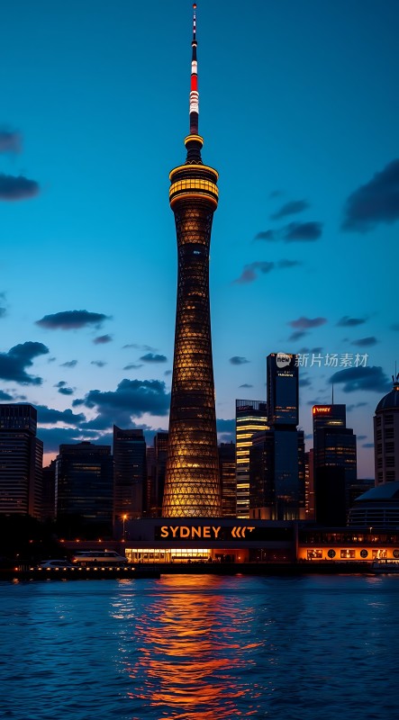 东方之珠夜色下的璀璨地标