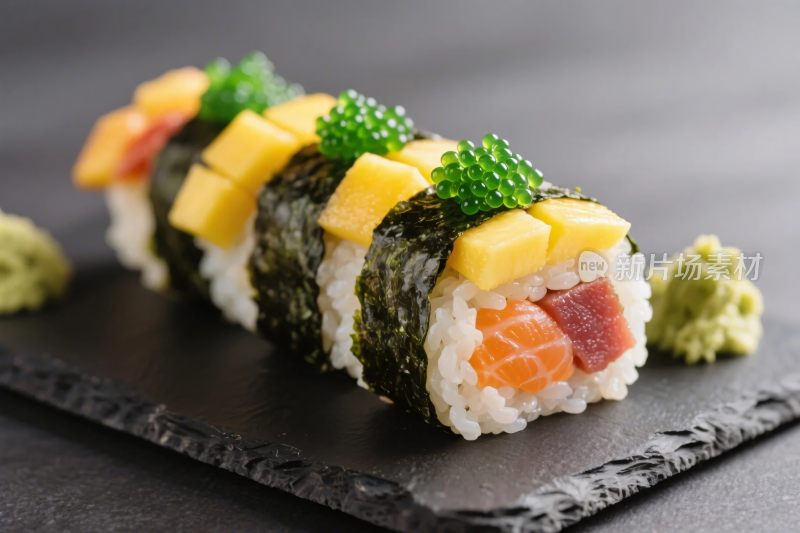 美式寿司料理展示