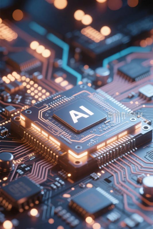 电路板科技插画