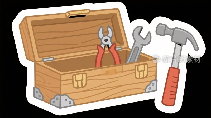 工具箱与工具插画
