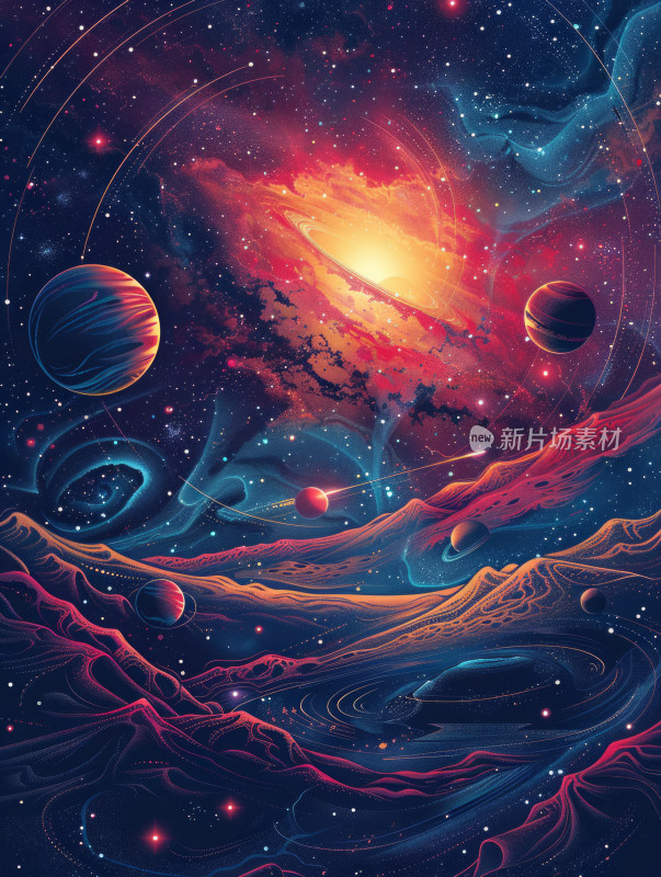 星河奇观宇宙景色