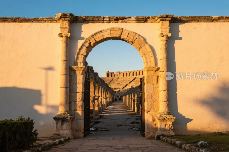 古建筑拱门遗迹