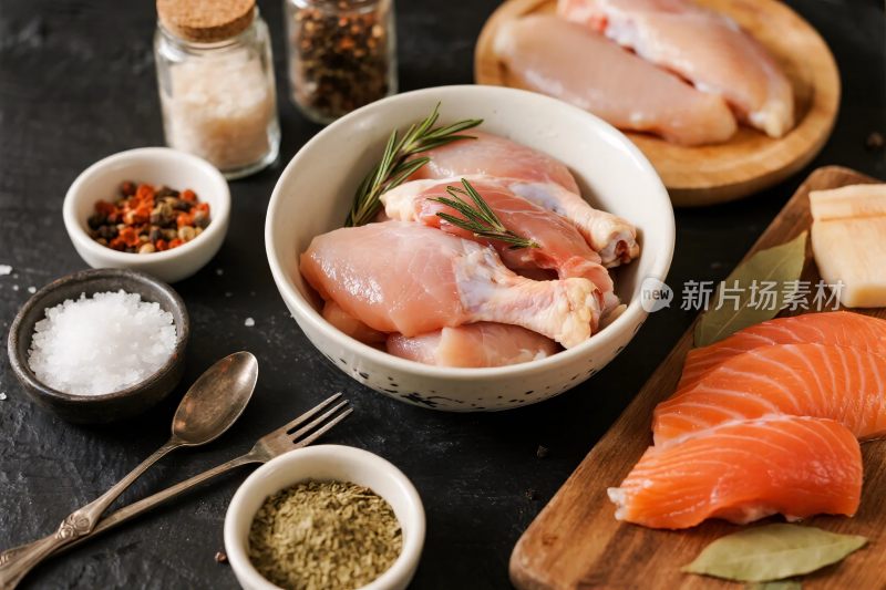 食材烹饪备料图