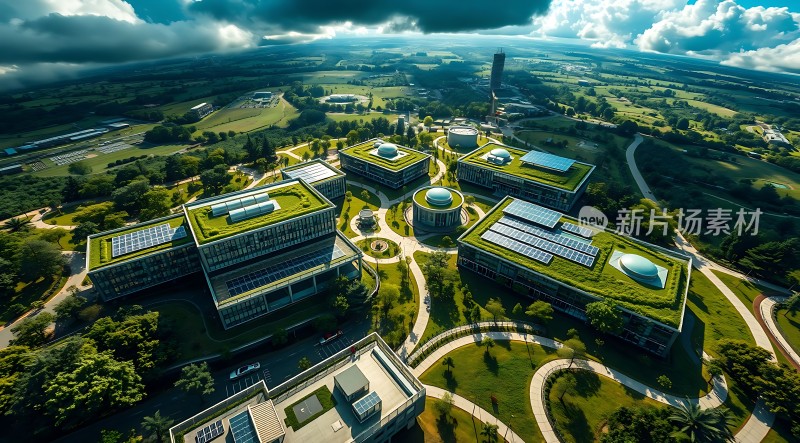 绿色建筑群生态科技园区