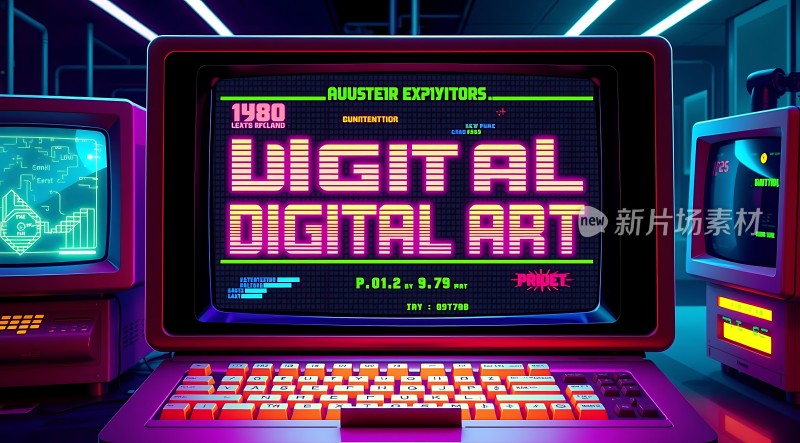 复古数码艺术未来科技感十足