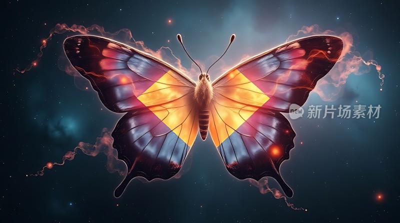 蝴蝶翅膀上的神秘光芒