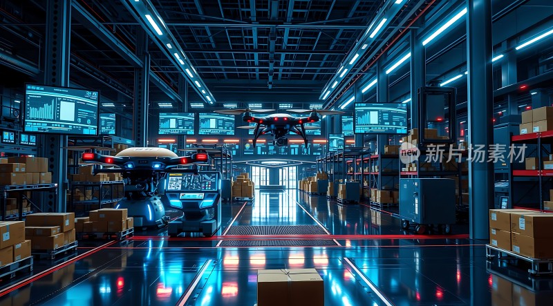 智能仓库的未来物流中心