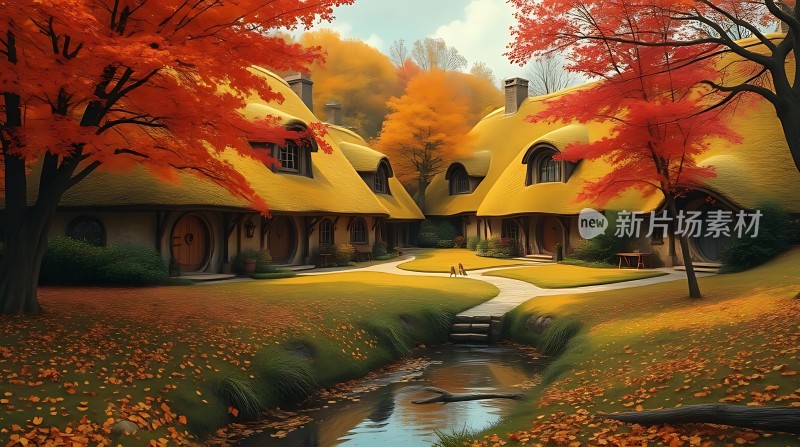 秋日童话小镇