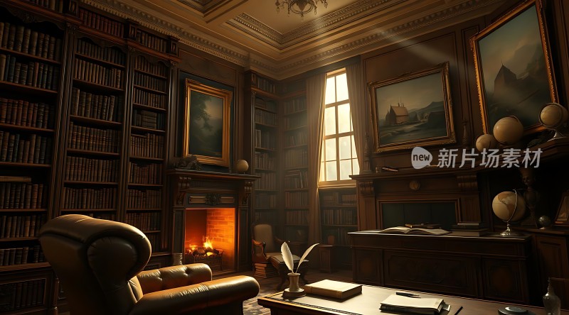 古董书房里的温暖与智慧