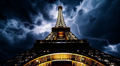 巴黎铁塔闪电之夜 巴黎铁塔闪电之夜