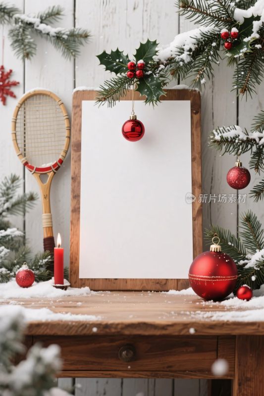 圣诞画板装饰布置