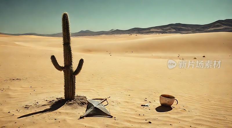 沙漠绿洲上的坚韧生命