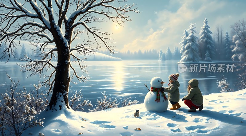 雪地里的快乐时光