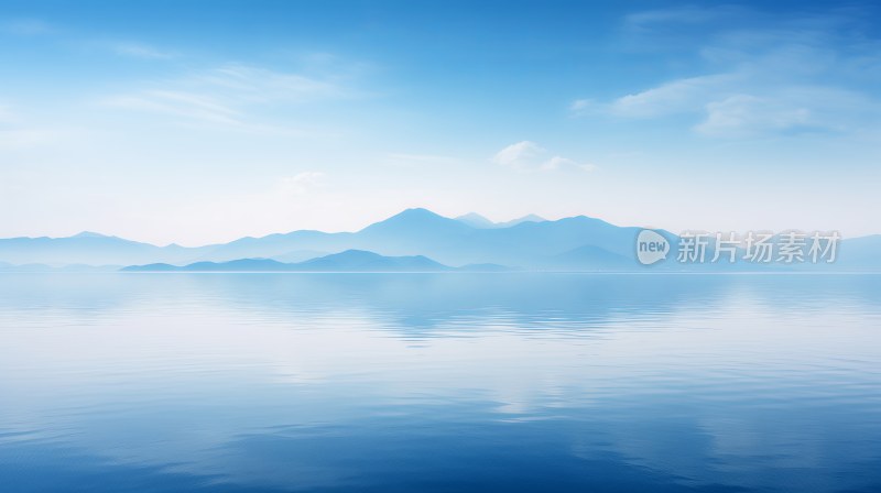 极简主义山川湖泊背景