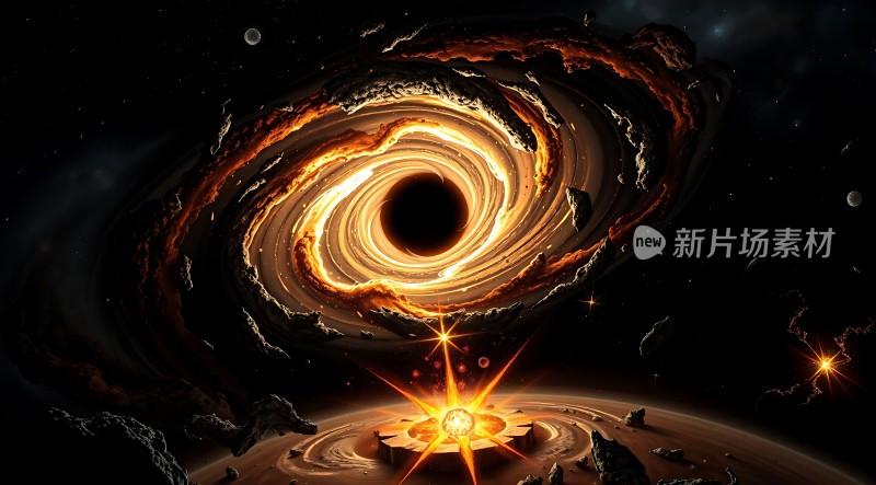 星际旋涡与恒星碰撞