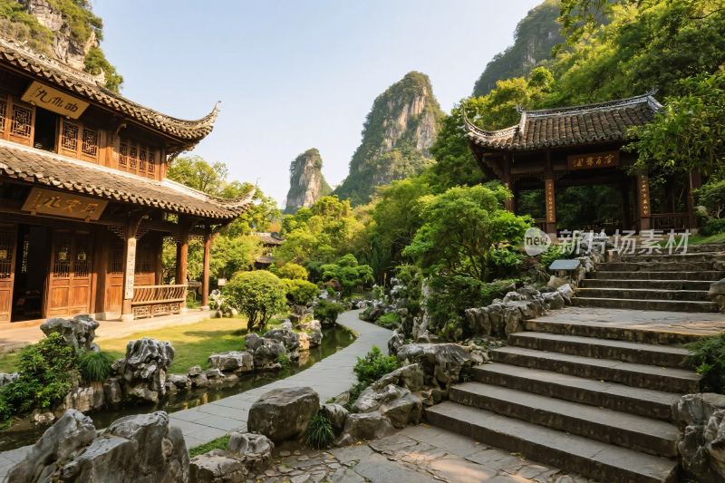 古建园林山水景