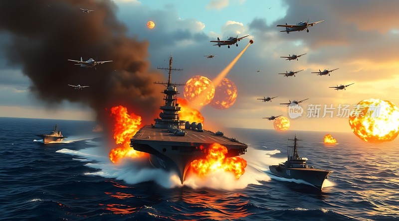 海战风云航母与战机激战正酣