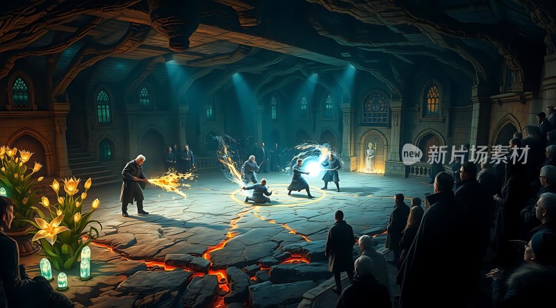 魔法对决火焰与冰霜的对决