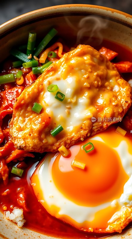 香辣煎蛋盖浇饭