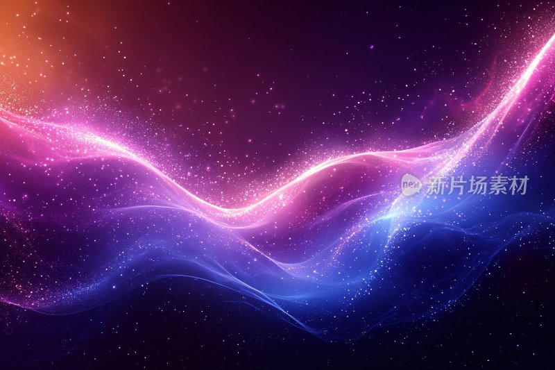 炫彩流动光线背景图