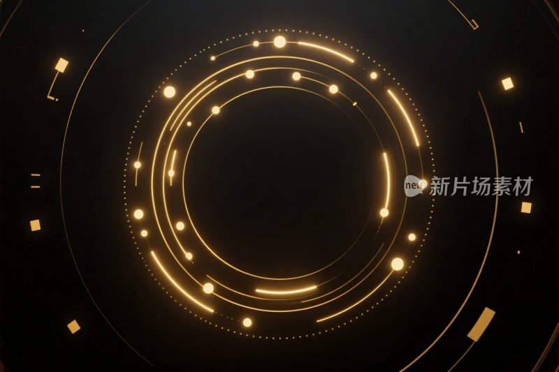 科技感环形光效背景