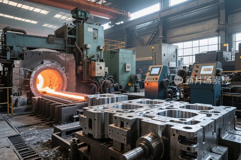 工厂炼钢生产场景