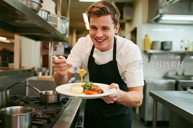 厨师厨房烹饪展示