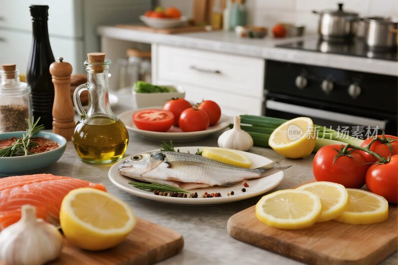厨房食材场景图