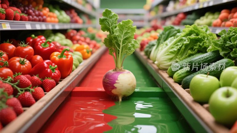 超市蔬果陈列图
