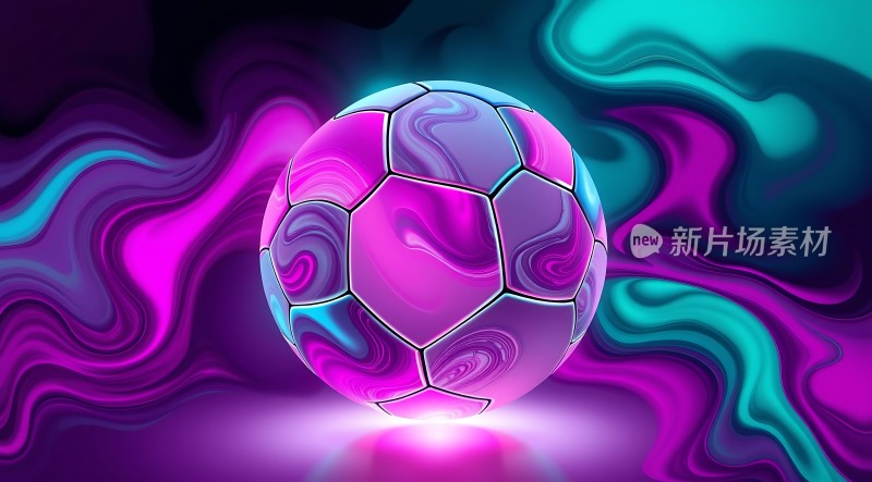 炫彩足球新片场素材