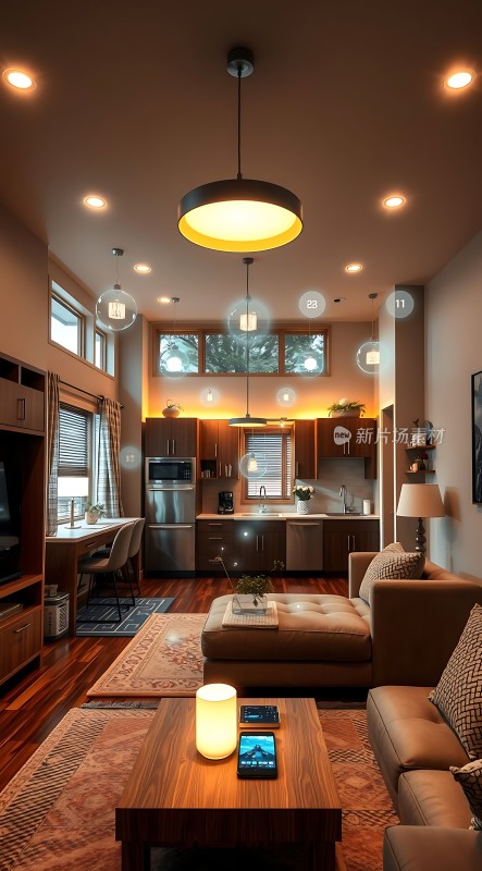 温馨现代家居舒适生活空间