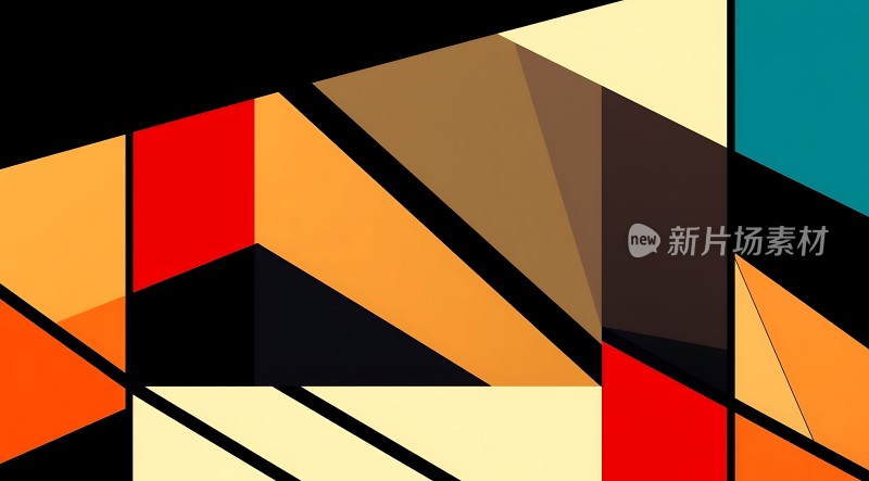 几何色彩碰撞艺术